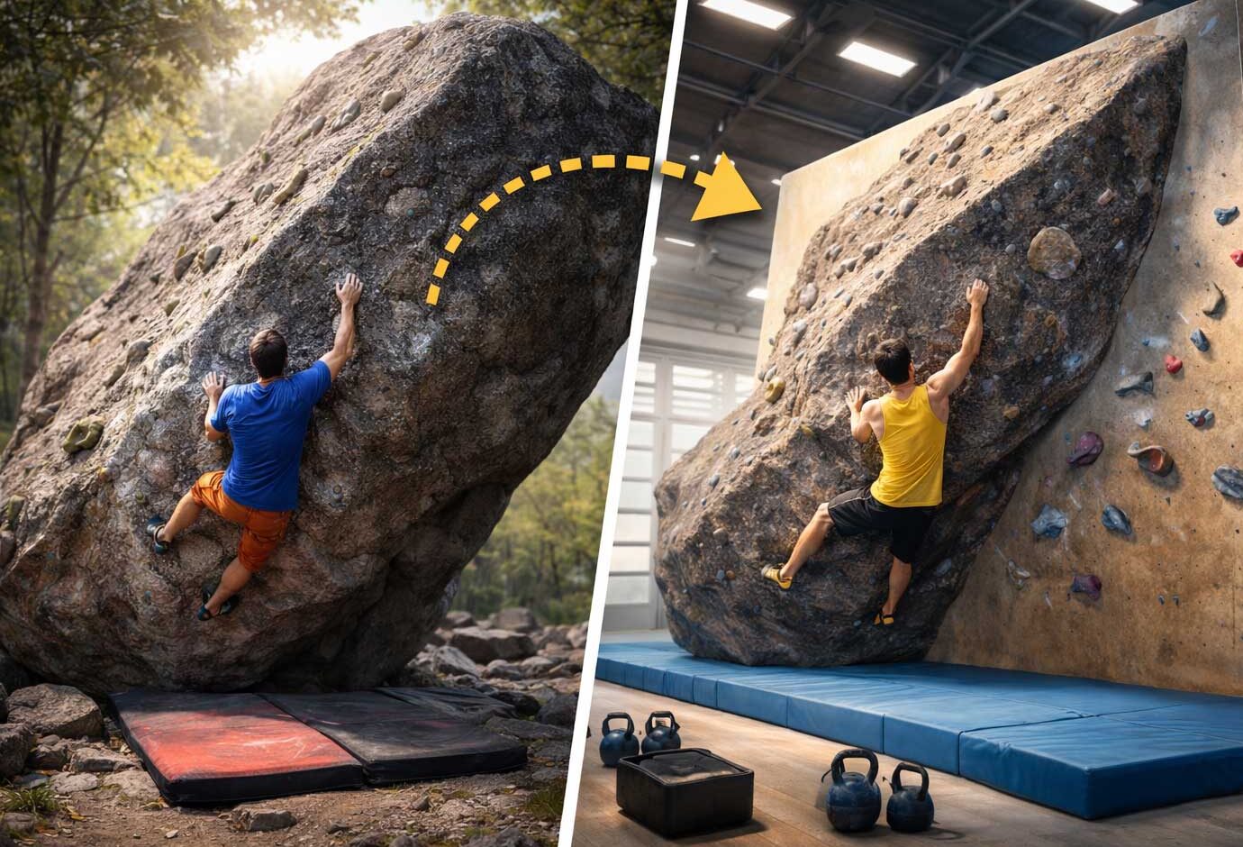 Скала → реплика → пролаз